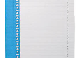 Ruiterstrook Elba Nr 9 157x7mm lateraal blauw 10 stuks