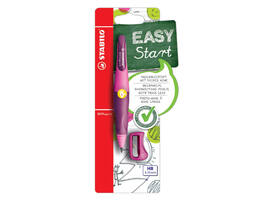 Vulpotlood STABILO Easyergo HB 3.15mm links roze/lila slijper blister