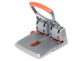 Perforator Rapid Supreme HDC150/4  heavy duty  4-gaats 150 vel zilver/oranje