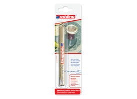Paintmarker edding 780 op oliebasis 0.8mm goud blister à 1 stuk