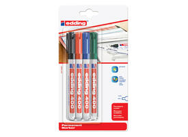 Viltstift edding 400 rond assorti 1mm blister à 4 stuks