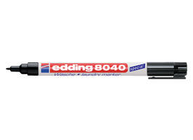 Wasgoedmarker edding 8040 rond 1mm zwart in blister