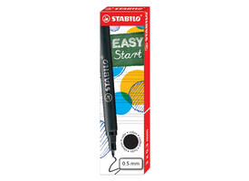 Rollerpenvulling STABILO Easyoriginal  medium zwart doosje à 3 stuks