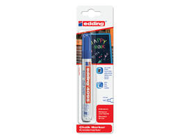 Krijtstift edding 4095 rond 2-3mm blauw blister à 1 stuk