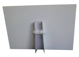 Foamboard steun A3 178X190mm wit