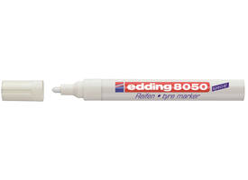 Viltstift edding 8050 banden rond 2-4mm wit