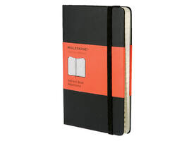 Adresboek Moleskine pocket 90x140mm hard cover zwart