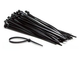 Kabelbinders IEZZY nylon 4.8x200mm D 49.5mm zwart 100 stuks