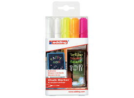 Krijtstift edding 4095 rond 2-3mm assorti blister à 5 stuks