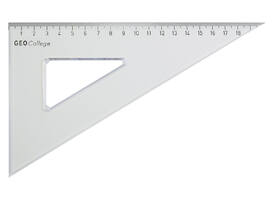 Driehoek Aristo 23620 200mm 30/60graden transparant