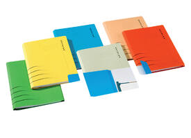 Combimap Secolor folio 1 klep recycled 250gr rood