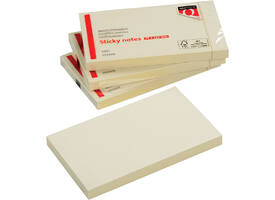 Memoblok Quantore 76x127mm geel 100 vel