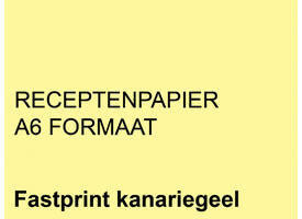 Receptpapier Fastprint A6 80gr kanariegeel 2000 vel