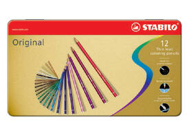Kleurpotloden STABILO 8873 Original assorti blik à 12 stuks