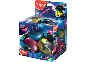 Puntenslijper Maped Galactic 1gaats display á 24 stuks assorti