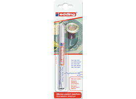 Paintmarker edding 780 op oliebasis 0.8mm wit blister à 1 stuk