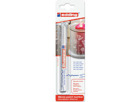 Paintmarker edding 751 op oliebasis 1-2mm wit blister à 1 stuk