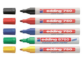 Paintmarker edding 750 op oliebasis 2-4mm zwart