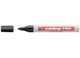 Paintmarker edding 750 op oliebasis 2-4mm zwart
