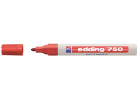 Paintmarker edding 750 op oliebasis 2-4mm rood