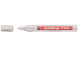 Paintmarker edding 750 op oliebasis 2-4mm wit