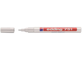 Paintmarker edding 751 op oliebasis 1-2mm wit