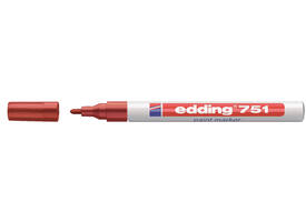Paintmarker edding 751 op oliebasis 1-2mm pastel rood