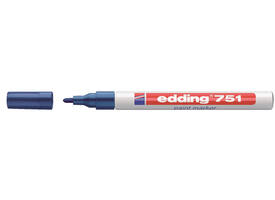 Paintmarker edding 751 op oliebasis 1-2mm blauw
