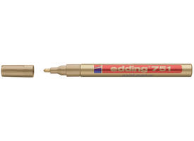 Paintmarker edding 751 op oliebasis 1-2mm goud