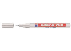 Paintmarker edding 780 op oliebasis 0.8mm wit blister à 1 stuk