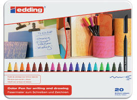 Fineliner edding 1200 fijn assorti blik à 20 stuks