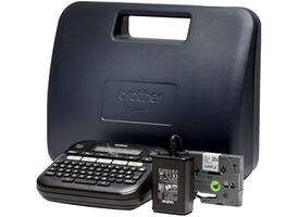 Labelprinter Brother P-touch TZe PT-D210 desktop qwerty 12mm zwart in koffer