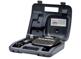 Labelprinter Brother P-touch TZe PT-D210 desktop qwerty 12mm zwart in koffer