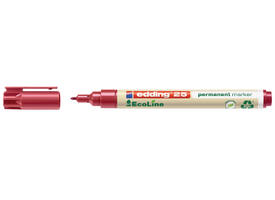 Viltstift edding 25 EcoLine rond 1mm rood