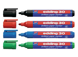 Viltstift edding 30 brilliant rond 1.5-3mm zwart
