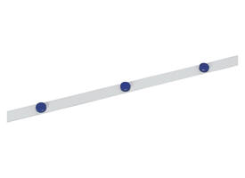 Metaalband MAUL 1mx35mm zelfklevend knipbaar wit + 3 magneten