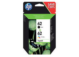 Inktcartridge HP N9J71AE 62  zwart + kleur