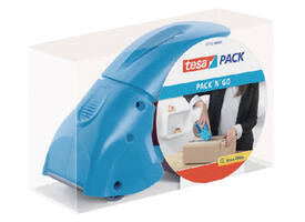 Verpakkingstape dispenser  tesapack® pack-n-go blauw