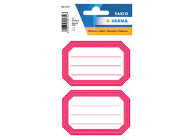 Etiket HERMA 5712 82x55mm schrift rode rand 12 stuks