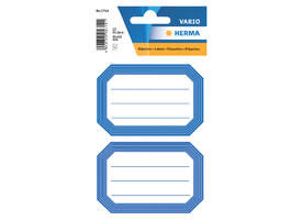 Etiket HERMA 5714 82x55mm schrift blauwe rand 12 stuks