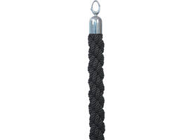 Afzetkoord Securit 150cm zwart met chroome knop