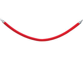 Afzetkoord Securit 150cm rood met chroome knop