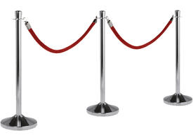 Afzetkoord Securit 150cm zwart met goudkleurige knop
