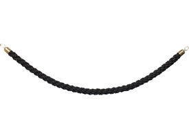 Afzetkoord Securit 150cm zwart met goudkleurige knop