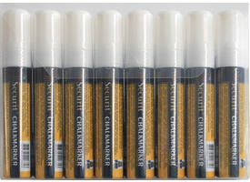 Krijtstift Securit SMA-720 blok wit 7-15mm blister à 8 stuks