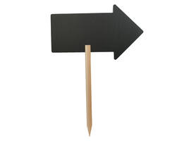 Krijtbord Securit pijl 440x270mm met houten pin