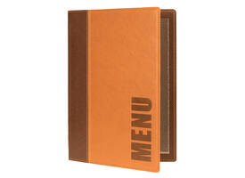 Menukaart Securit Trendy A5 1 x 2 tassen bruin