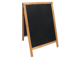 Stoepbord Securit 550x850x30mm teak hout
