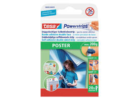 Kleefstrips tesa Powerstrips® poster dubbelzijdig 20 stuks blister 20 stuks