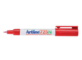 Fineliner Artline 725 rond fijn rood
